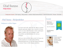 Tablet Screenshot of heilpraxis-sanne.de